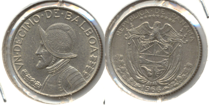 1966 Panama 1/10 Balboa EF-40