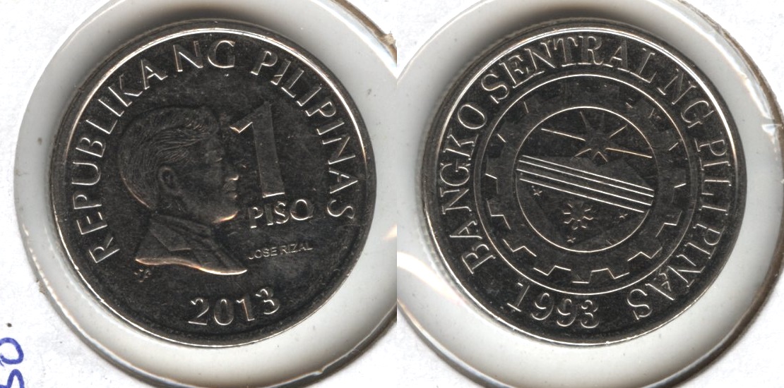 2013 Philippines 1 Peso AU-50