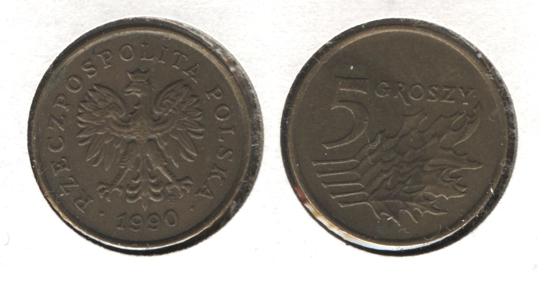 1990 Poland 5 Groszy 1990 EF-40