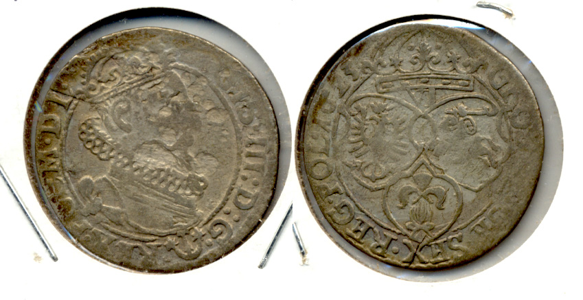 1623 Poland 6 Grosch Fine-12