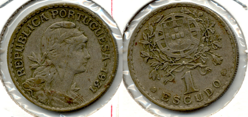 1931 Portugal 1 Escudo Fine-12