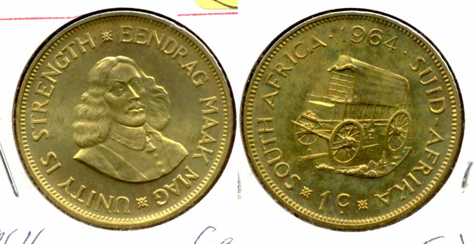 1964 South Africa 1 Cent Proof