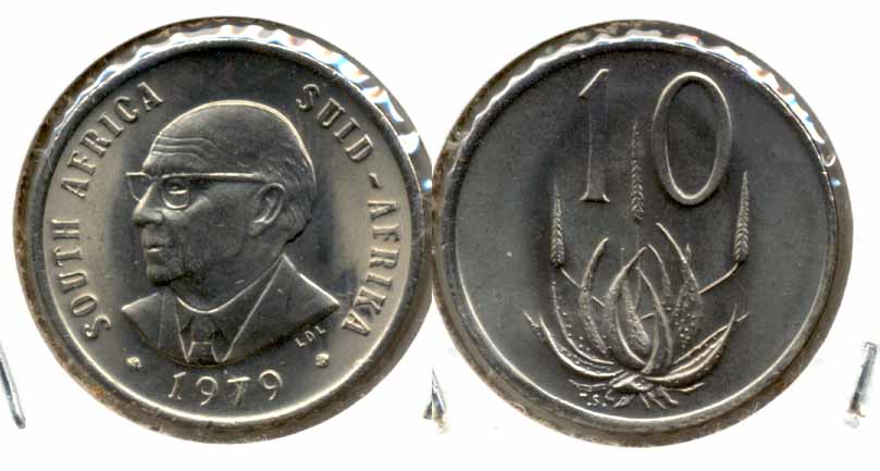 1979 South Africa 10 Cents MS