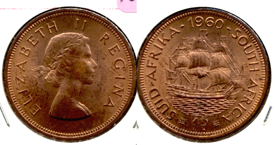 1960 South Africa 1 Penny MS-60