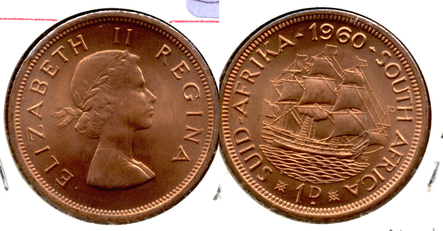 1960 South Africa 1 Penny Proof