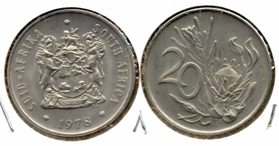 1978 South Africa 20 Cents MS