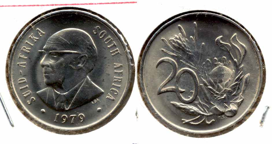 1979 South Africa 20 Cents MS