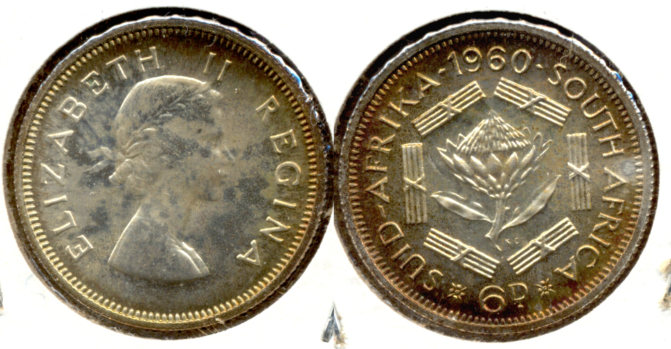 1960 South Africa 6 Pence Proof