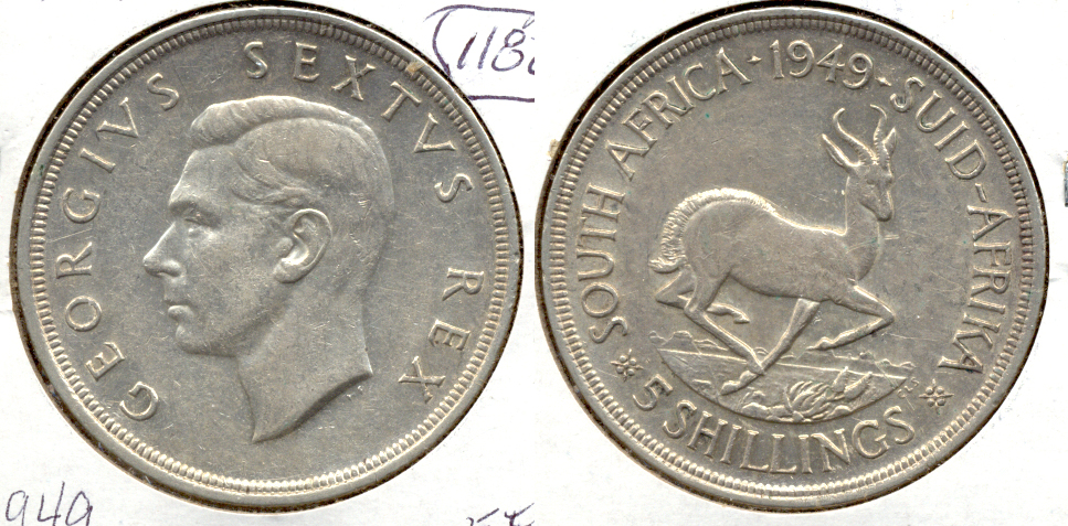 1949 South Africa Crown EF-40