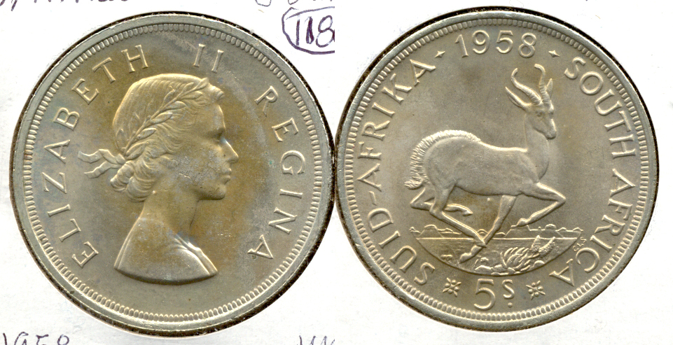 1958 South Africa Crown MS-60