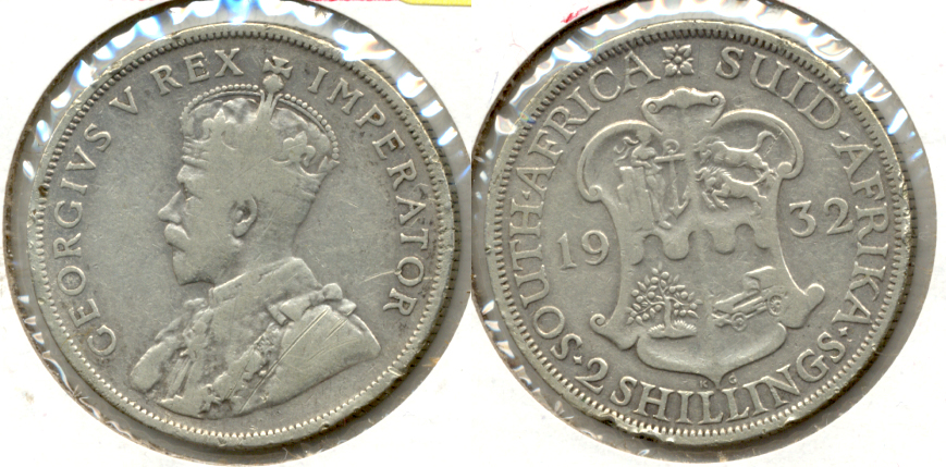 1932 South Africa Florin Fine-12