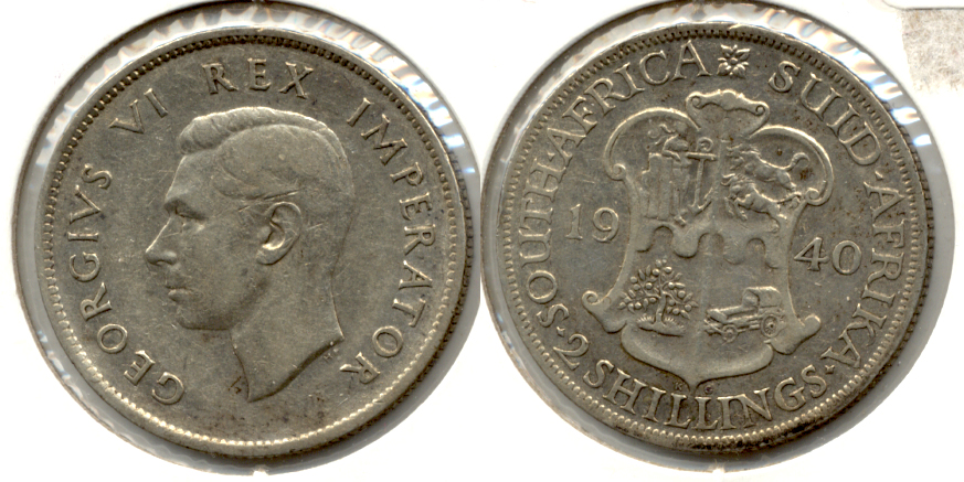 1940 South Africa Florin VF-20