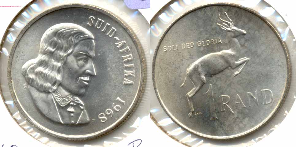 1968 South Africa 1 Rand Afrikaans MS