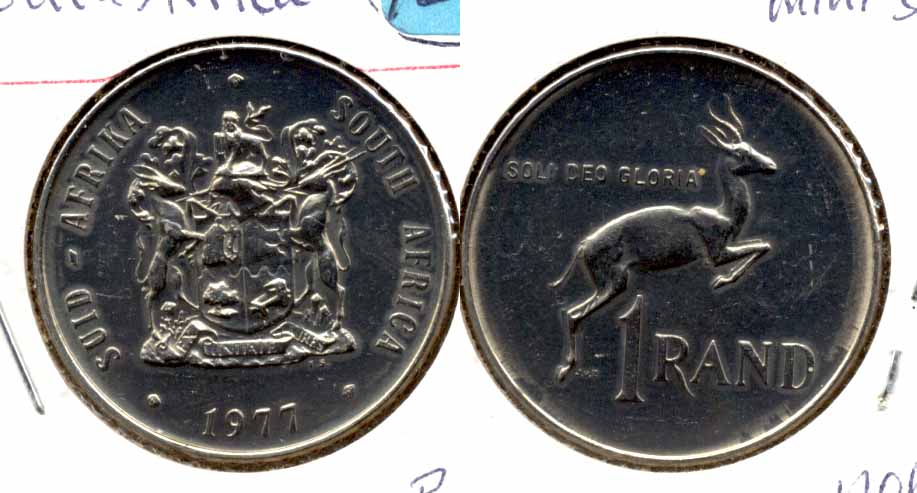 1977 South Africa 1 Rand MS a
