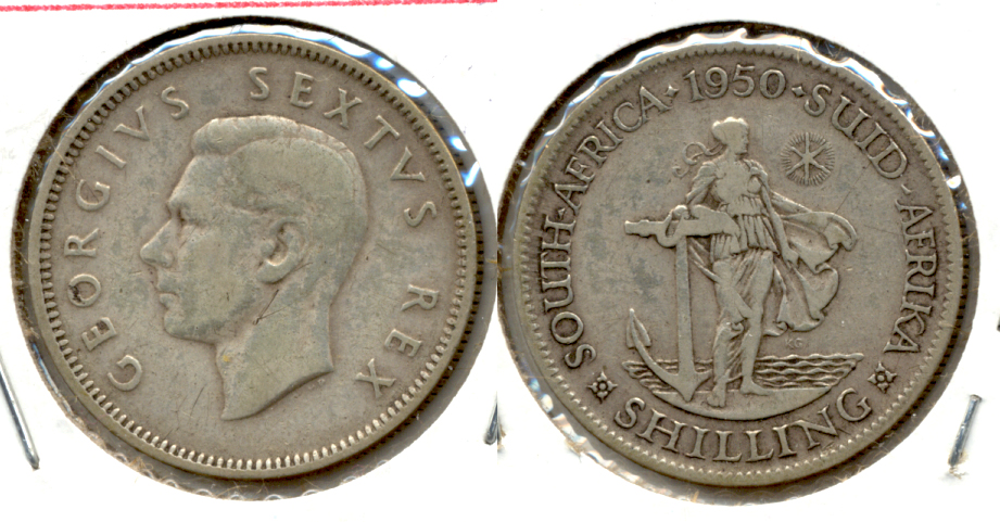1950 South Africa 1 Shilling Fine-12