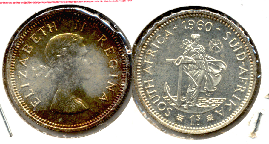 1960 South Africa 1 Shilling Proof