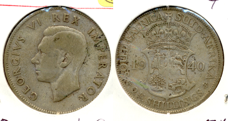 1940 South Africa Half Crown Fine-12