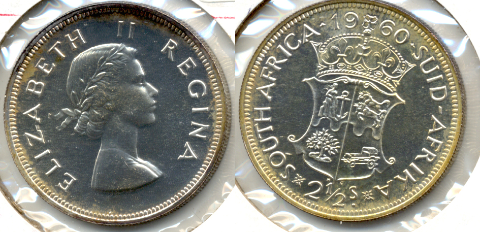 1960 South Africa Half Crown Proof