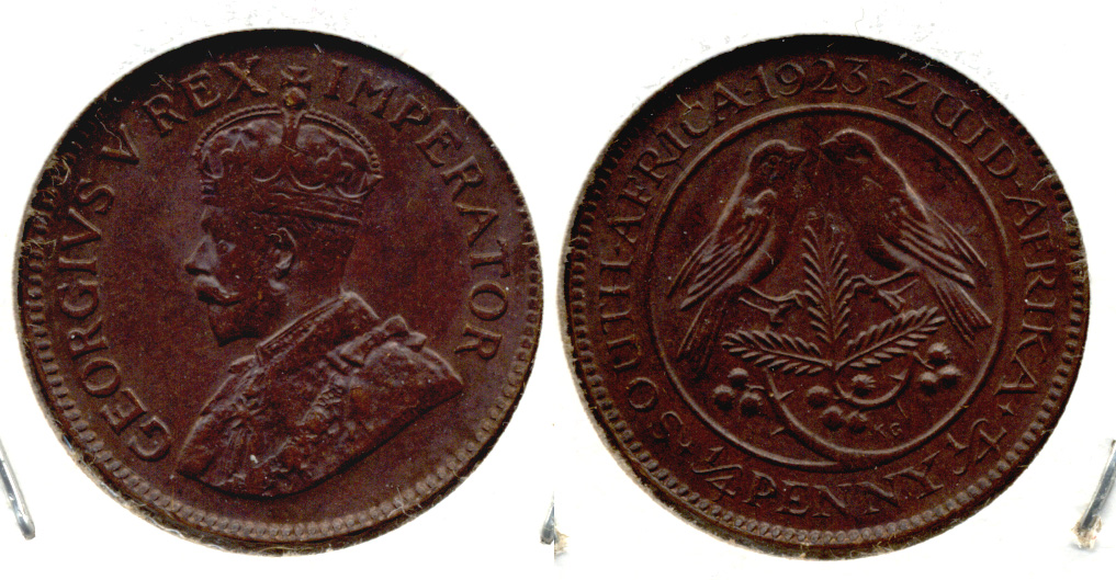 1923 South Africa 1/4 Penny EF-40