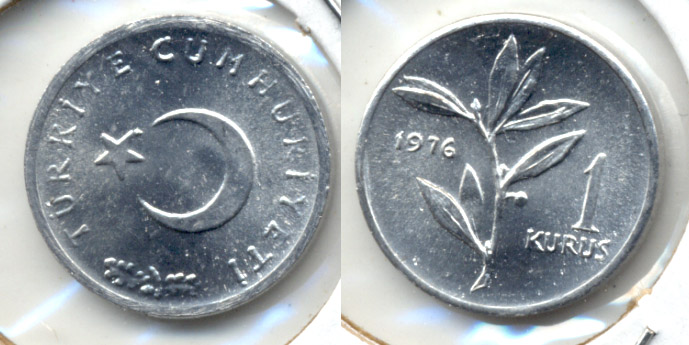1976 Turkey 1 Kurus Uncirculated