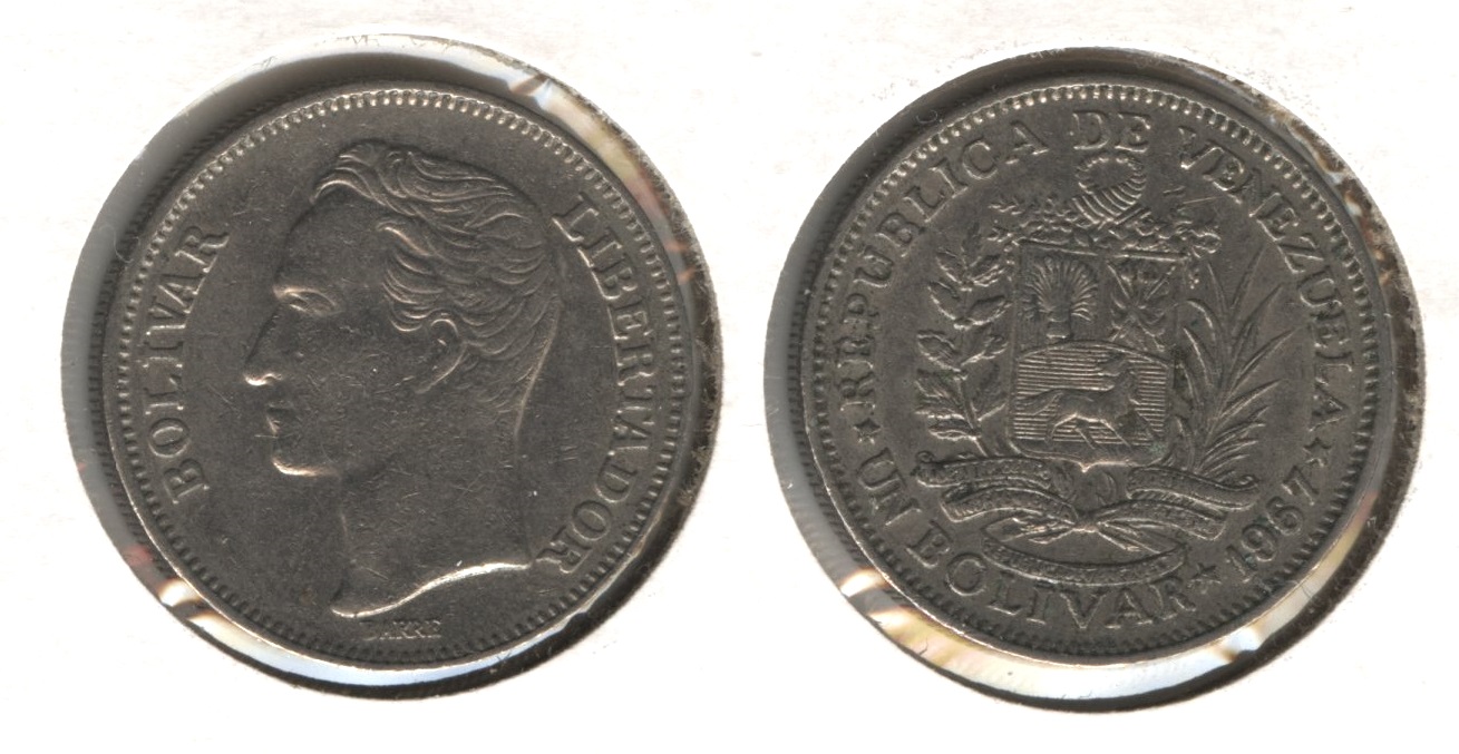 1967 Venezuela 1 Bolivar EF-40