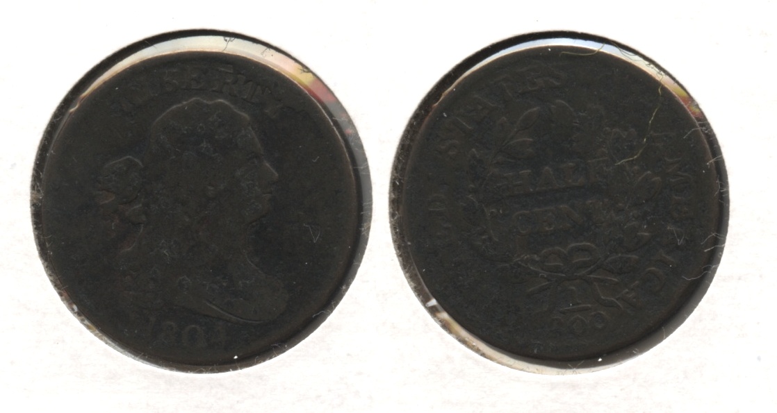 1804 Draped Bust Half Cent Good-4 #a