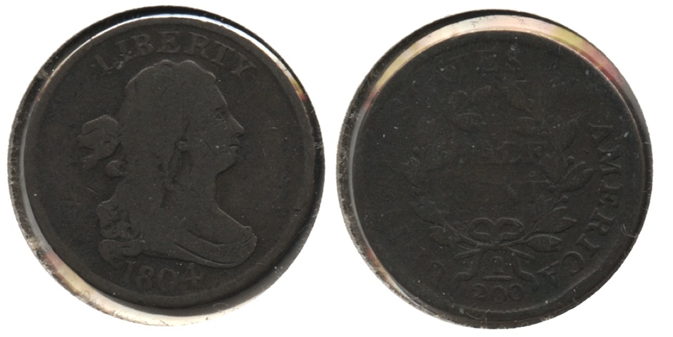 1804 Draped Bust Half Cent VG-8 #a