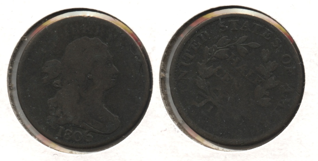1806 Draped Bust Half Cent Good-4