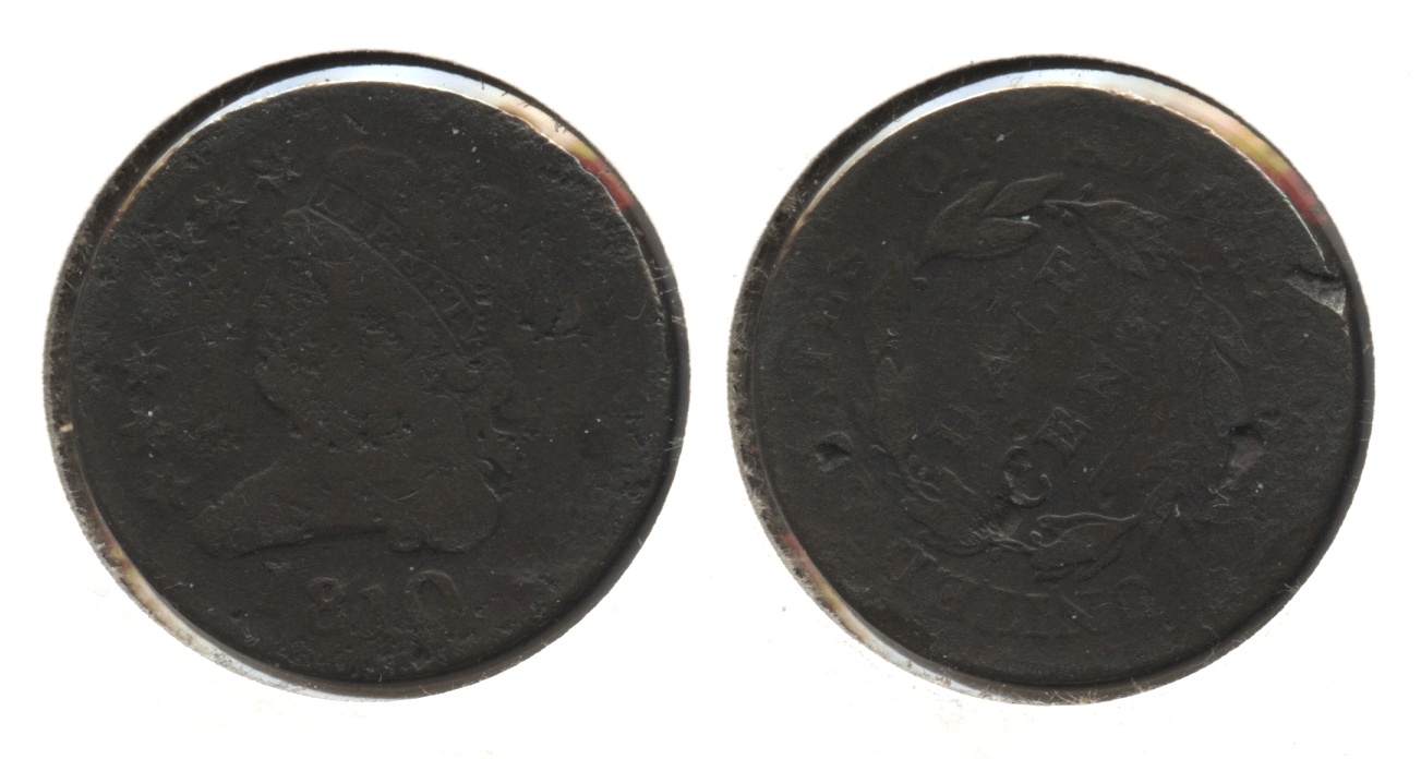 1810 Classic Head Half Cent Good-4 Old Marks