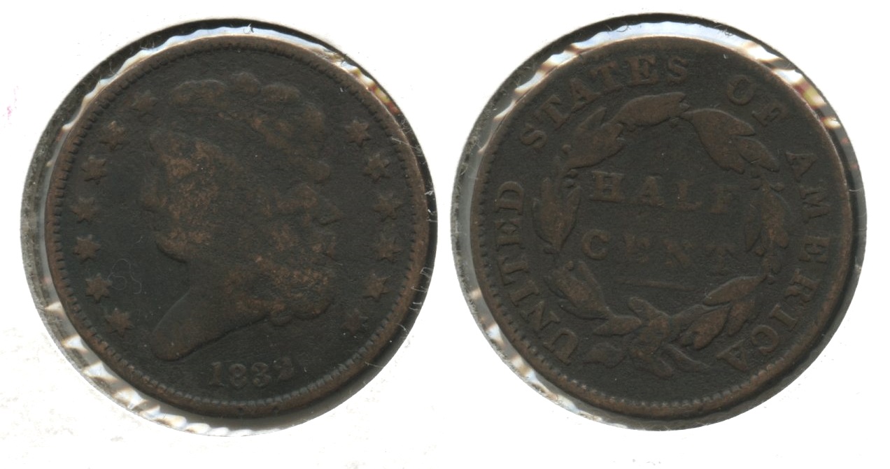 1832 Classic Head Half Cent Good-4 #a Bit Dark