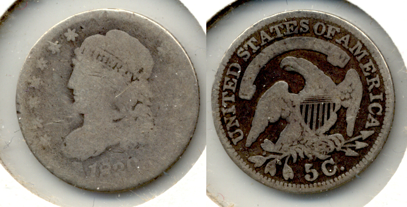 1830 Capped Bust Half Dime AG-3