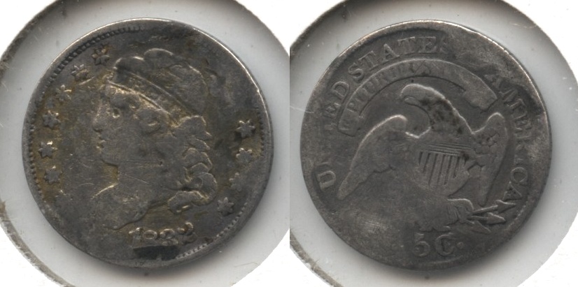 1832 Capped Bust Half Dime Good-4 Damage