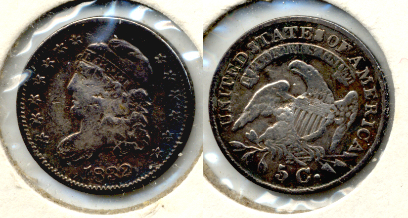 1832 Capped Bust Half Dime VG-8