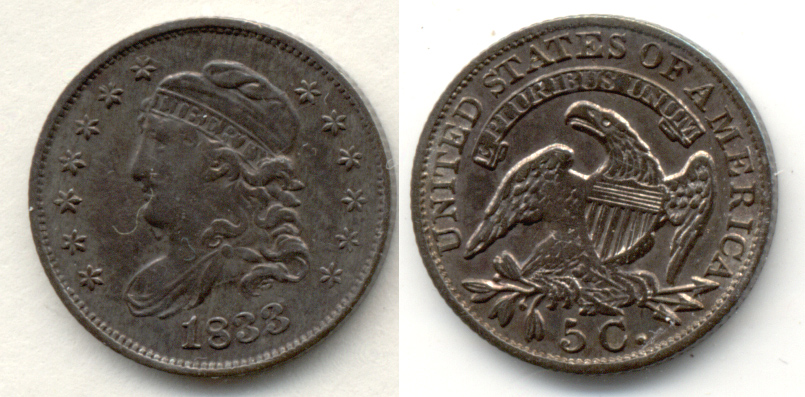 1833 Capped Bust Half Dime EF-40