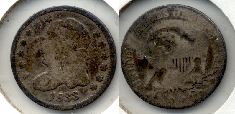 1833 Capped Bust Half Dime Fair-2