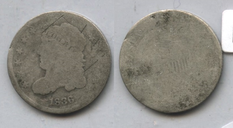 1836 Capped Bust Half Dime Filler