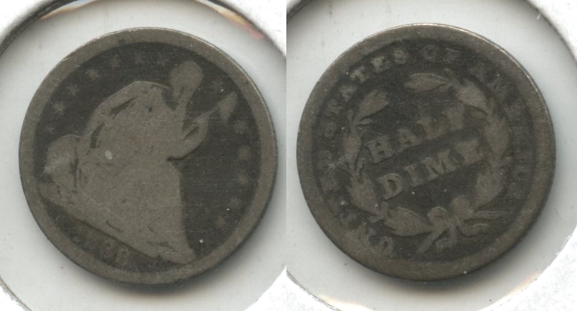 1838 Seated Liberty Half Dime AG-3 #a