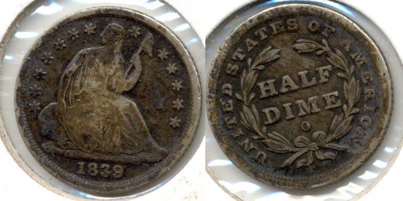 1839-O Seated Liberty Half Dime VG-8