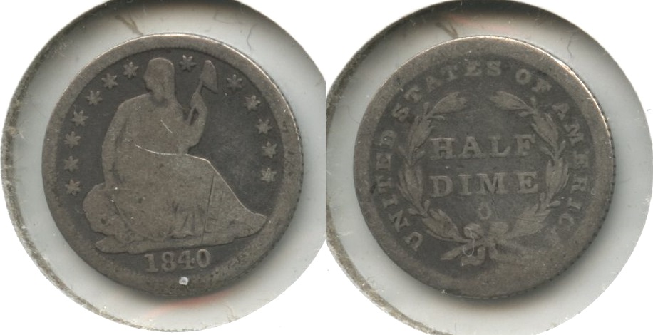 1840-O Seated Liberty Half Dime AG-3