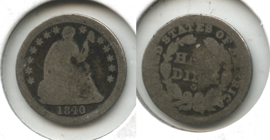 1840-O Seated Liberty Half Dime AG-3 #b