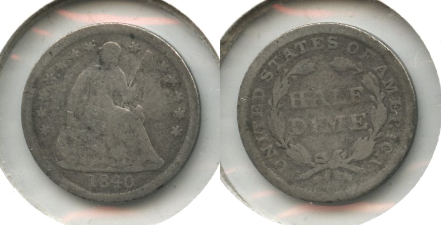 1840 Seated Liberty Half Dime Good-4 #a