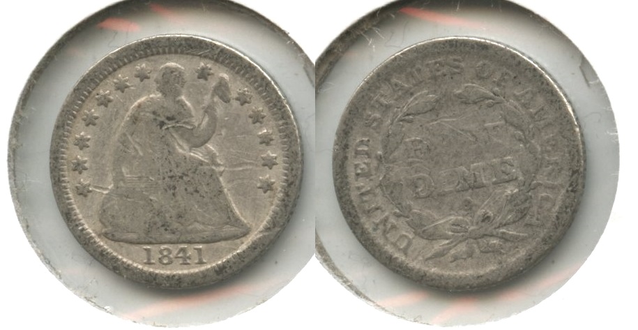 1841-O Seated Liberty Half Dime Good-4 Bit Rough
