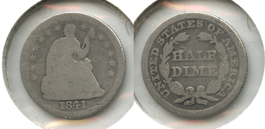 1841 Seated Liberty Half Dime AG-3