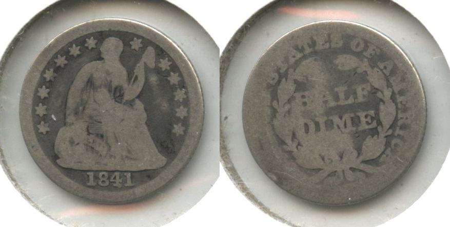 1841 Seated Liberty Half Dime AG-3 #a