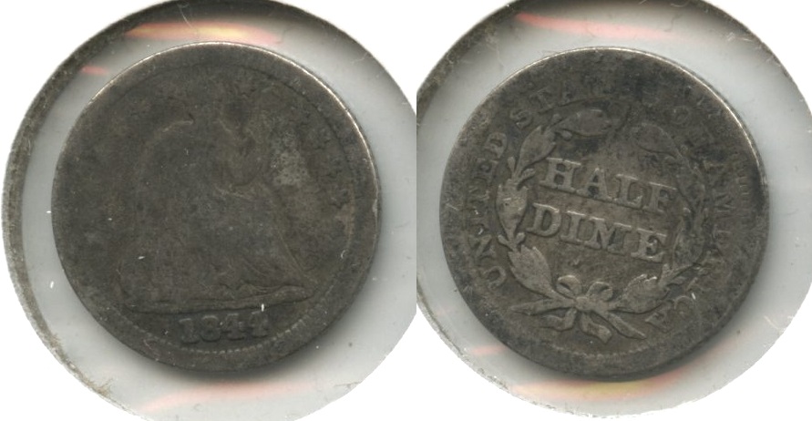 1844 Seated Liberty Half Dime Good-4