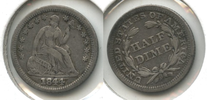 1844 Seated Liberty Half Dime VF-20