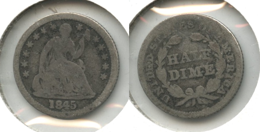 1845 Seated Liberty Half Dime Good-4 #c