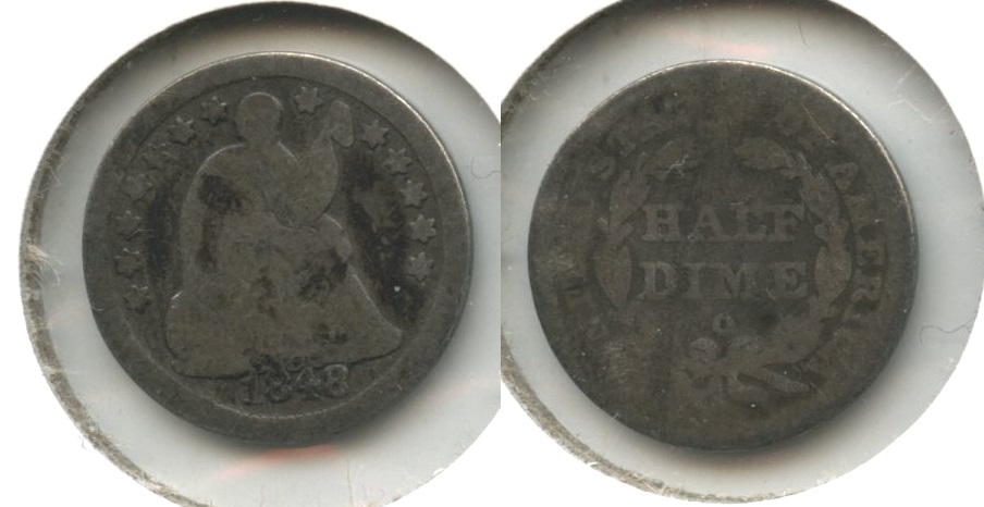 1848-O Seated Liberty Half Dime AG-3 #a