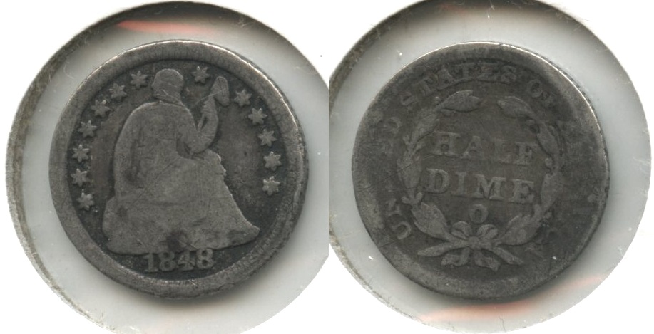 1848-O Seated Liberty Half Dime AG-3 #b