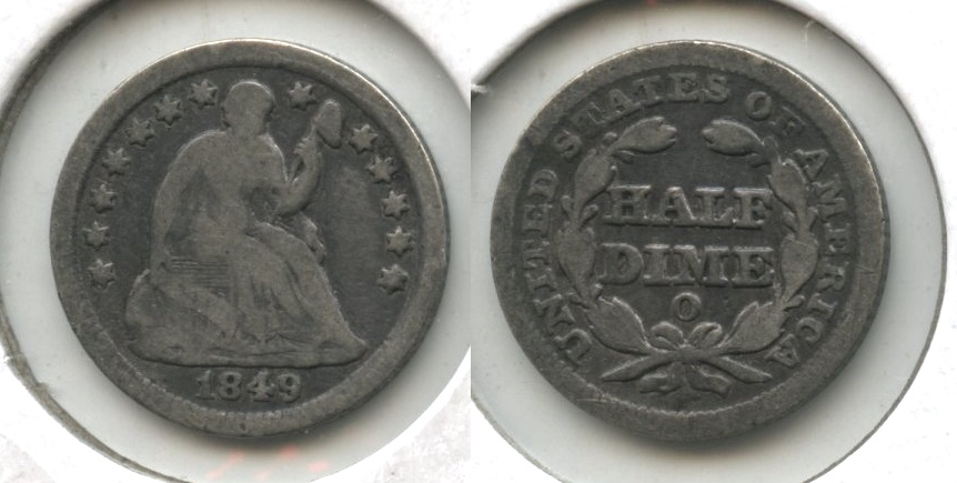 1849-O Seated Liberty Half Dime Good-4